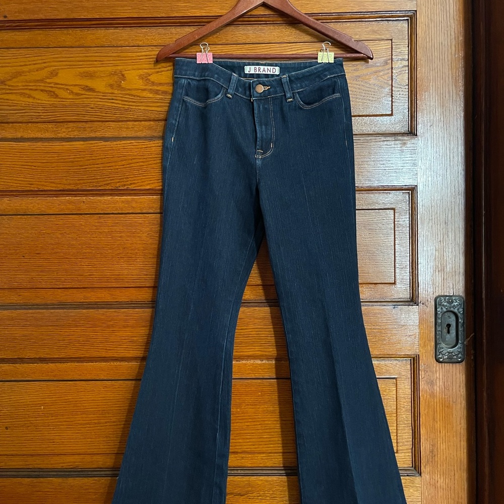 J Brand The Doll Dark Denim Flares 28